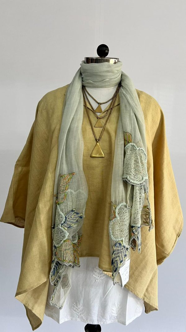silk/cotton scarf